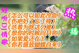 6首《超级好听的伤感催泪情歌》，冲破天际的嗓音，听哭太多人