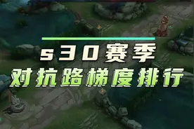 王者s30赛季对抗路梯度排行视频封面
