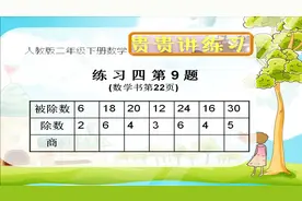 二年级下册数学练习四第9题-根据乘法口诀填表-资深教师讲解