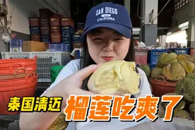 在泰国实现榴莲自由！逛当地最大的菜市场，80元买了一大堆水果视频封面