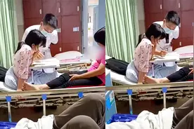 女孩住院不忘学习却遇难题，医生见后主动辅导引怒赞：医德双休视频封面