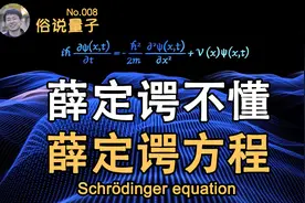 【俗说量子】薛定谔不懂薛定谔方程？！视频封面