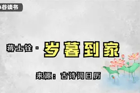 蒋士铨《岁暮到家》感恩母亲！岁暮天寒，愿游子早日踏上归家的路视频封面