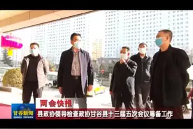 县政协领导检查政协甘谷县十三届五次会议筹备工作视频封面