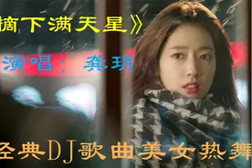 一首经典的DJ歌曲《摘下满天星》，节奏轻快，回忆满满视频封面