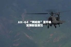 全弹发射！AH-64“阿帕奇”直升机实弹射击演习 超级震撼