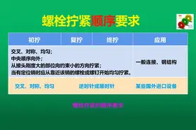 螺栓拧紧顺序要求