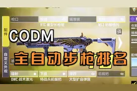 【使命召唤手游】老玩家回游必看：现版本的全自动步枪强度排行