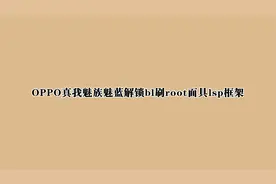 OPPO真我魅族魅蓝解锁bl刷root面具lsp框架【转载】视频封面