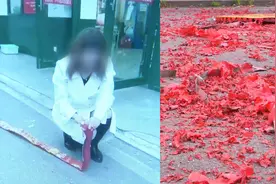 网络博主发布燃放“开门炮”视频，结果遭粉丝举报惊动警察视频封面