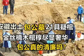 安徽出土包公墓，21具疑棺，真假古墓一片狼藉，骸骨仅剩35块视频封面
