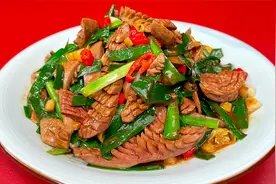 韭菜炒腰花的家常做法，鲜香滑嫩入味好吃，学会了再也不用去饭店视频封面