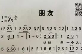 歌曲《朋友》，跟着有声简谱一起唱视频封面