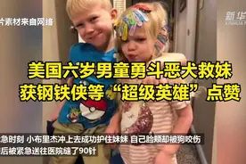 美六岁男童勇斗恶犬救妹，获钢铁侠、美国队长等“超级英雄”点赞视频封面