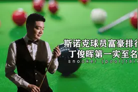 斯诺克球员富豪排行榜，丁俊晖第一实至名归，奥沙利文只能垫底视频封面
