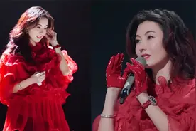 回忆杀！张柏芝重唱代表作《星语星愿》，一袭红衣超有气质视频封面