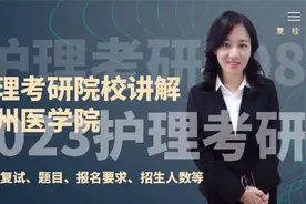 2023护理考研 滨州医学院 初试复试招生要求等讲解视频封面