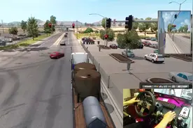 美国卡车模拟：在美国开车一定要小心，闯红灯直接罚款700没有