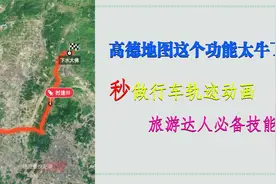 高德地图这个功能太牛了！秒做行车轨迹动画，旅游达人必备技能视频封面