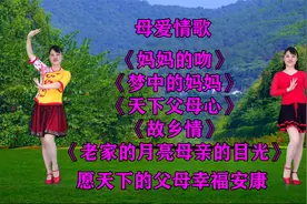 母爱情歌《妈妈的吻》《梦中的妈妈》《老家的月亮母亲的目光》视频封面