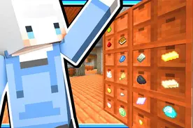 我的世界小白解说矿蜂物语11 四次元空间魔法抽屉 还能分各式物品视频封面