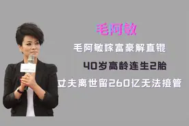 毛阿敏丈夫解直锟离世，遗产分配真相，260亿为何全部给了外人！视频封面