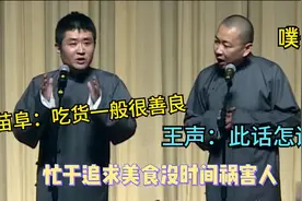 吃货一般都善良，王声：此话怎讲？苗阜：忙于追求美食没时间害人视频封面