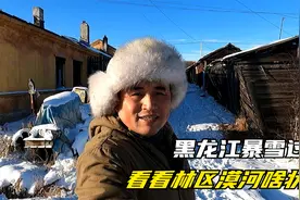 最近东北地区持续降雪，部分地区学校停课一天，漠河到底雪多厚视频封面
