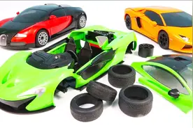 卡通益智塑料小跑车组装玩具模型视频封面