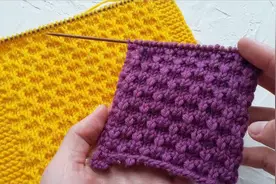 棒针实地花样，厚实漂亮，适合夹克、开衫、帽子、毯子等各种织物视频封面