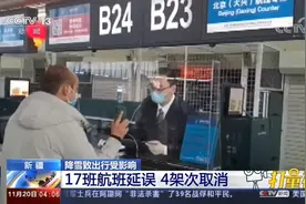 乌鲁木齐：受降雪影响，17班航班延误，4架次取消|新闻直播间视频封面