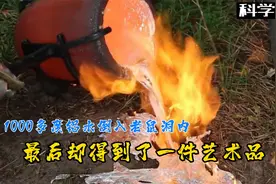 把一千多度铝水倒进老鼠洞，最后出现一尊雕像，老鼠却不见了？视频封面