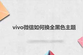 vivo微信如何换全黑色主题视频封面