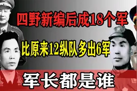 四野新编成18个军，为什么比原来12纵队还多出6军，军长都谁视频封面