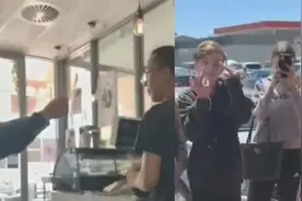 澳洲高中生辱骂华人店主为“病毒”，肆意拍摄大笑，做侮辱性手势视频封面