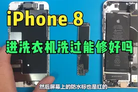进洗衣机洗过的iPhone 8，主板腐蚀很严重，还能修好吗