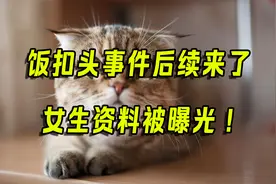 饭扣头事件后续来了,女生资料被曝光视频封面