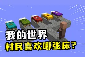 我的世界：村民喜欢哪张床？不按常理出牌，村民表示它全都要