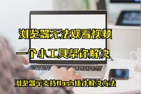 浏览器无法观看网页视频，教学视频，一个小工具帮你解决