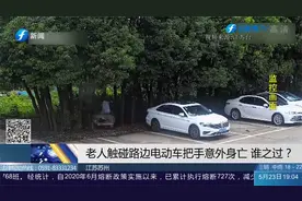 老人触碰路边电动车把手，直接冲进对面树林，导致老人意外身亡视频封面