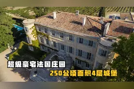 超级豪宅法国葡萄酒庄园，50公顷葡萄园200公顷橄榄，还有4层城堡视频封面