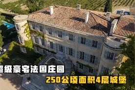 超级豪宅法国葡萄酒庄园，50公顷葡萄园200公顷橄榄，还有4层城堡视频封面
