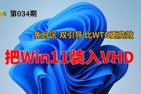 Win11和Win10双引导，把Windows 11装入VHD虚拟硬盘，免分区视频封面
