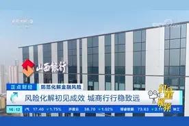 风险化解初见成效，城商行行稳致远|正点财经视频封面