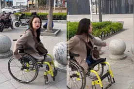 残障up主吐槽轮椅难进商场：石墩子拦路，无障碍通道狭窄危险视频封面