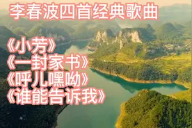李春波四首经典歌曲《小芳》《一封家书》《谁能告诉我》等等！视频封面