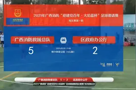 “火焰蓝杯”足球邀请赛集锦：广西总队 vs 区政府办公厅（5：2）视频封面