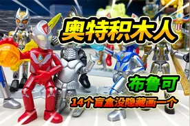 14盒布鲁可奥特曼积木人，戴拿倒立打篮球，没隐藏就自己画一个视频封面