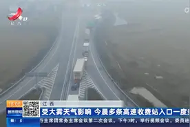 江西：受大雾天气影响 今晨多条高速收费站入口一度封闭
