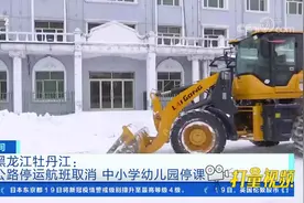 牡丹江市降雪大，公路停运航班取消，中小学幼儿园停课|第一时间视频封面